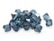 500pcs Authentic Preciosa 3mm (0.12 Inch) Small Faceted Bicone Crystal Loose Beads Montana Blue Compatible with Swarovski 5301/5328 for DIY Jewelry Making Pre-B320